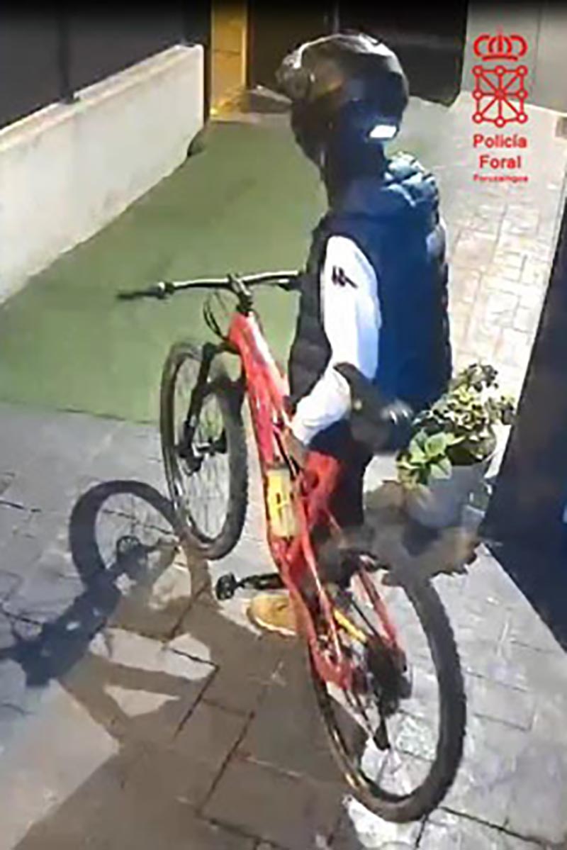 Imagen del ladrón captada por las cámaras de videovigilancia instaladas en la vivienda. CEDIDA