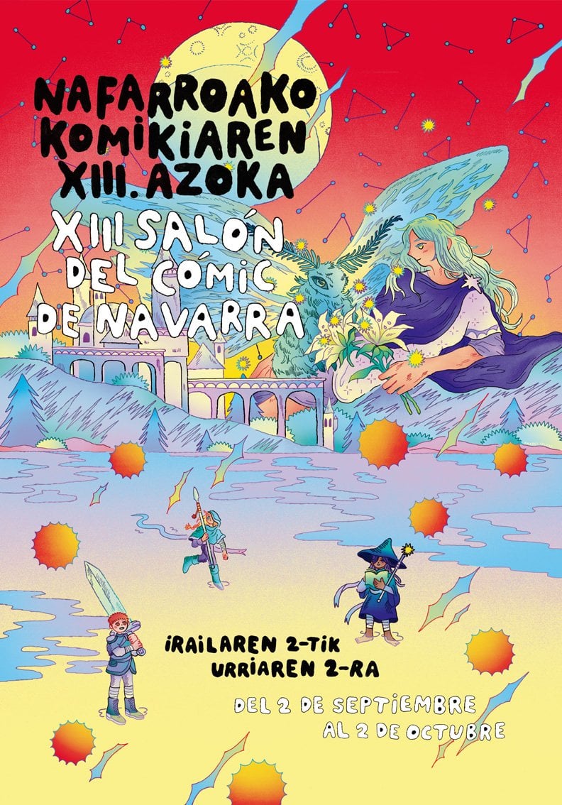 Cartel oficial del XII Salón del Cómic de Navarra. Foto: web oficial del evento.