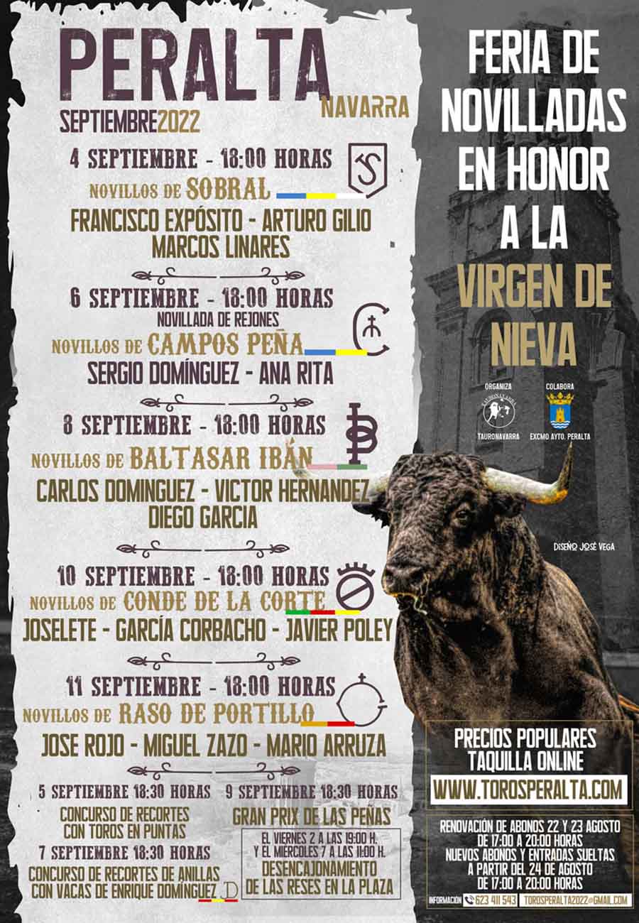 Cartel feris de Peralta. CEDIDA
