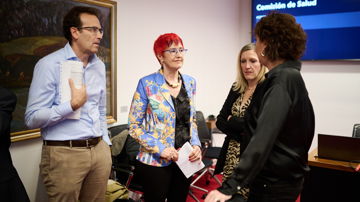 Comparecencia en el Parlamento de Navarra para que la consejera de Salud, Santos Induráin informe sobre la situación de las listas de espera y las medidas para revertir "el aumento de las mismas". PABLO LASAOSA