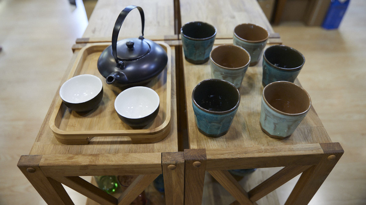 Spicytea, tienda especializada en té y café, situada en la calle Serafín Olave 14 de Iturrama. IÑIGO ALZUGARAY