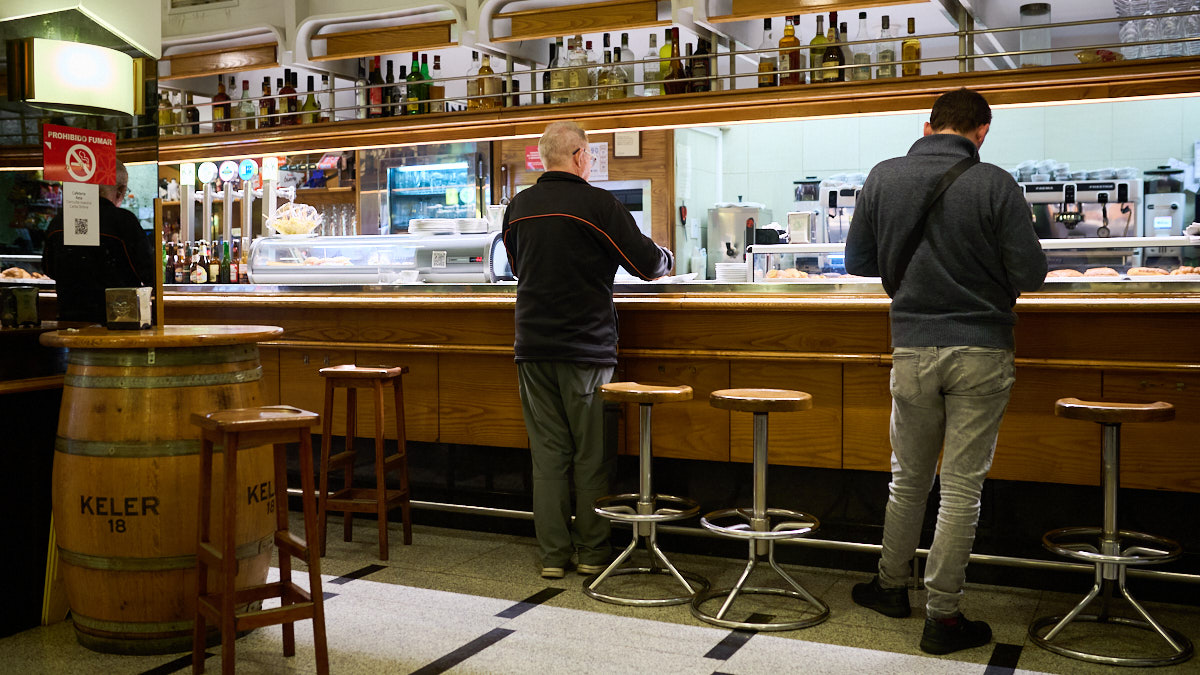 Cafetería Reta, en la Plaza de la Libertad 8 de Pamplona. PABLO LASAOSA