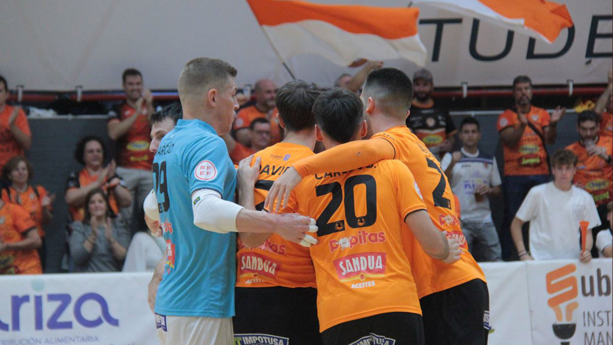 Partido de fútbol sala Ribera Navarra - Jaen en Tudela. @RiberaNavarraFS