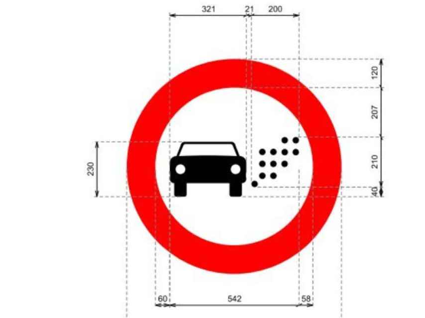 Señal R120: Prohibición de acceso a vehículos en función de su distintivo ambiental.