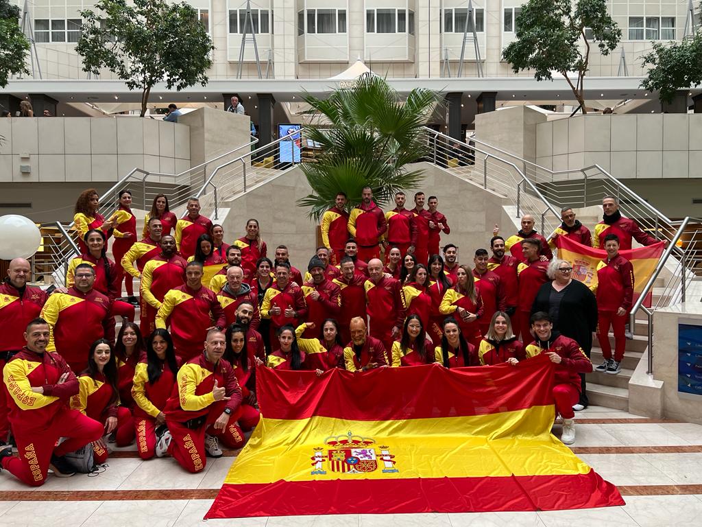 La selección española en el mundial de Praga. CEDIDA