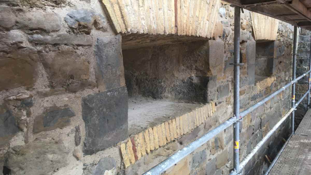 Exterior de la cocina militar del Baluarte de Santiago de la Ciudadela de Pamplona. AYUNTAMIENTO DE PAMPLONA
