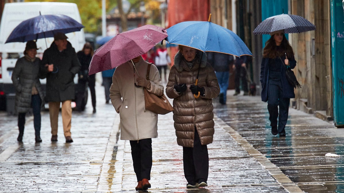 La AEMET anuncia un giro invernal en Navarra: lluvias, viento y un atasco de la inestabilidad