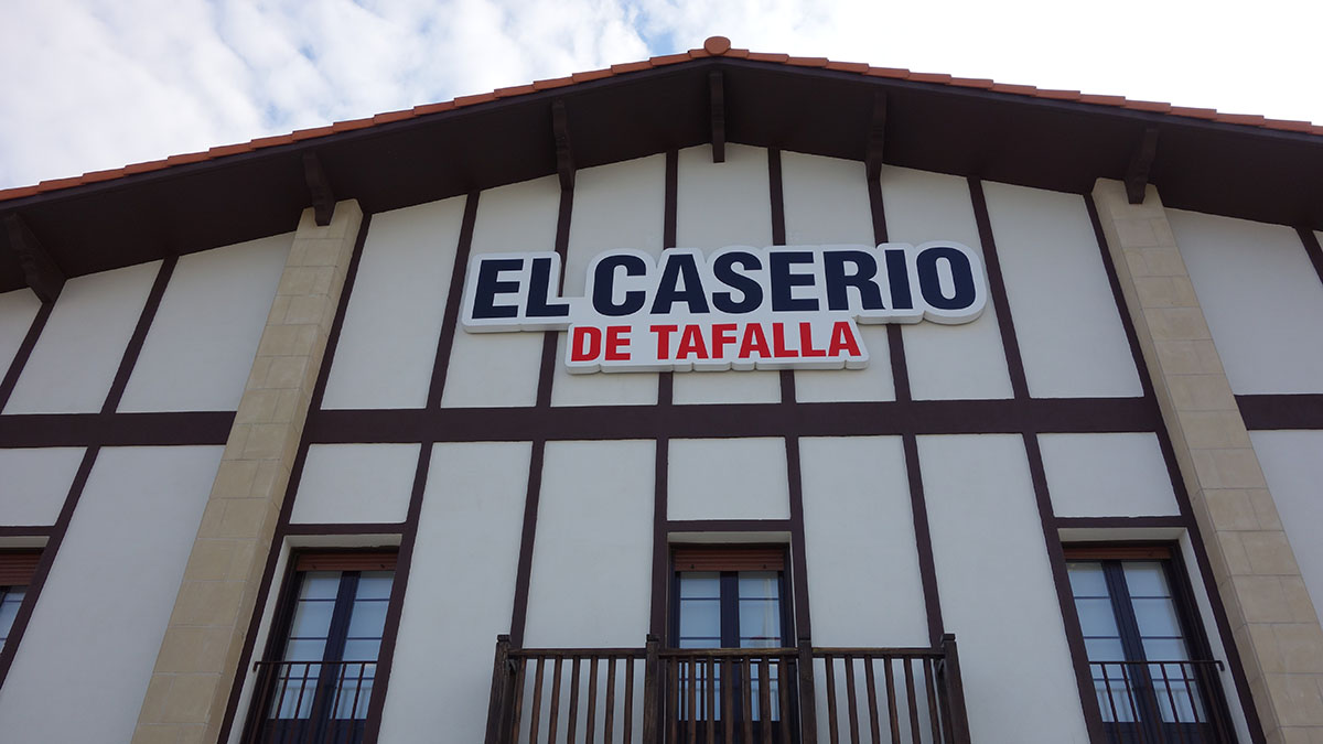 Imagen de la fábrica de caramelos El Caserío ubicada en Tafalla. CEDIDA