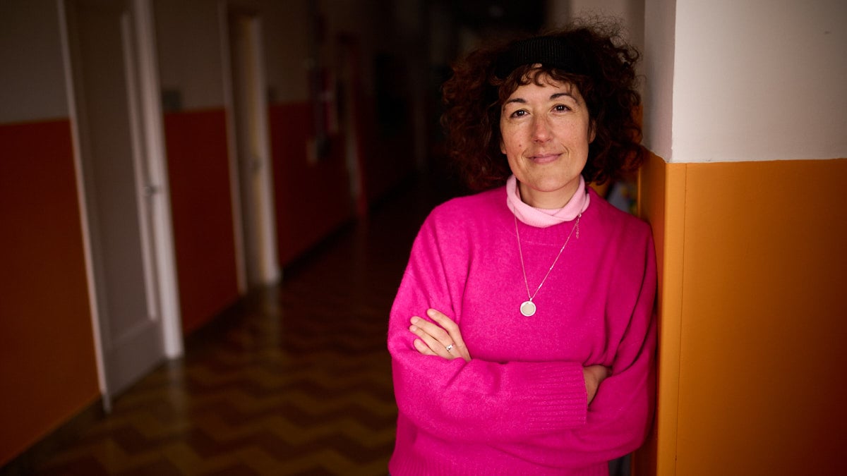 Inma Encinas , directora del colegio Esclavas del Sagrado Corazón de Pamplona, en la avenida de Villava número 6. PABLO LASAOSA