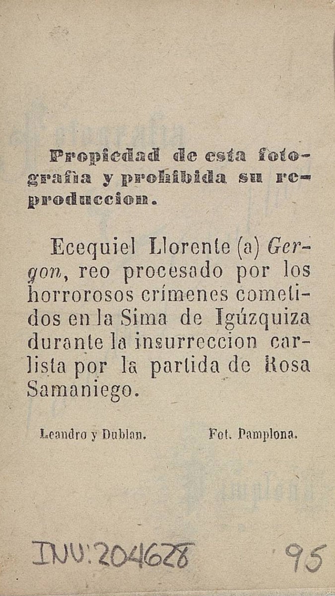 Documento de cesión de los derechos de reproducción de las imágenes de Ezequiel Llorente a Leandro y Dublán. ARCHIVO
