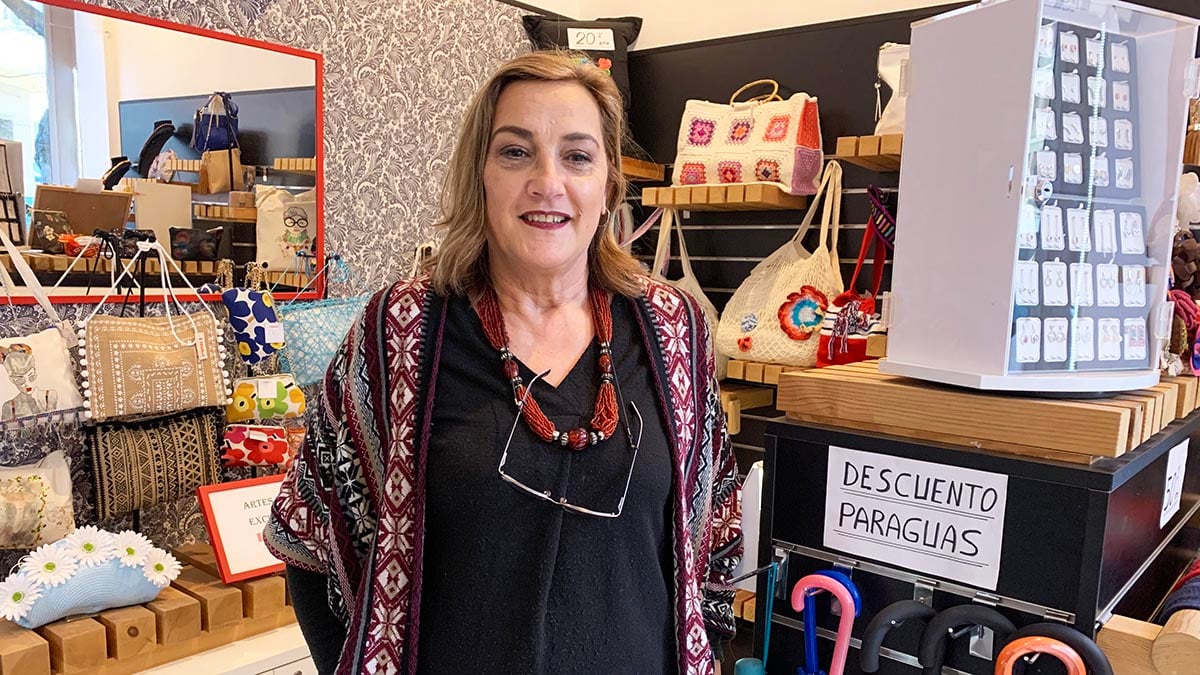 Gloria Andrés Juango en su tienda Pituka de pamplona. Navarra.com