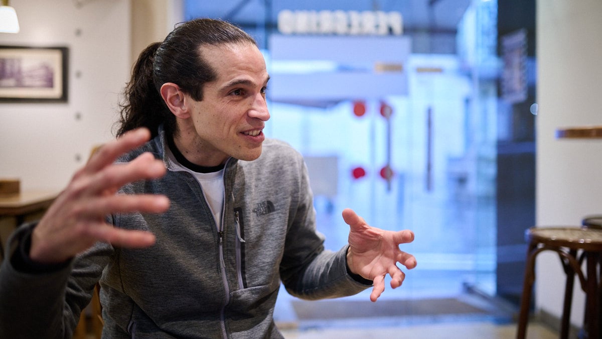 Café Peregrino, cafetería de la plaza del Consejo 3 del Casco Viejo de Pamplona. PABLO LASAOSA