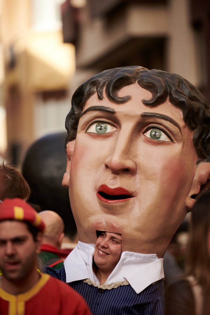 La comparsa de Gigantes y Cabezudos, el Gobierno de Navarra y el Ayuntamiento de Pamplona desfilan en Cuerpo de Ciudad con motivo de la declaración de éste como Bien de Interés Cultural (BIC) de carácter inmaterial. PABLO LASAOSA