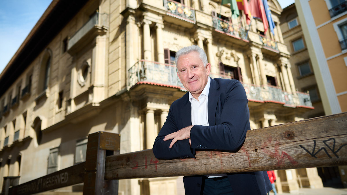 Jesús Bariain, portavoz y jefe de prensa de Policía Municipal de Pamplona. PABLO LASAOSA