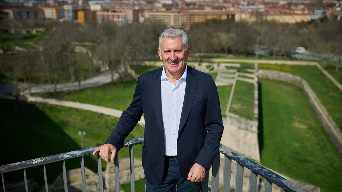 Jesús Bariain, portavoz y jefe de prensa de Policía Municipal de Pamplona. PABLO LASAOSA