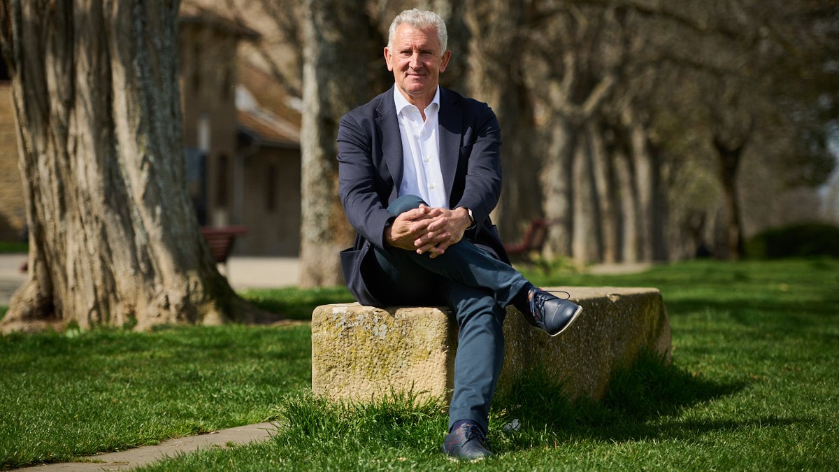 Jesús Bariain, portavoz y jefe de prensa de Policía Municipal de Pamplona. PABLO LASAOSA