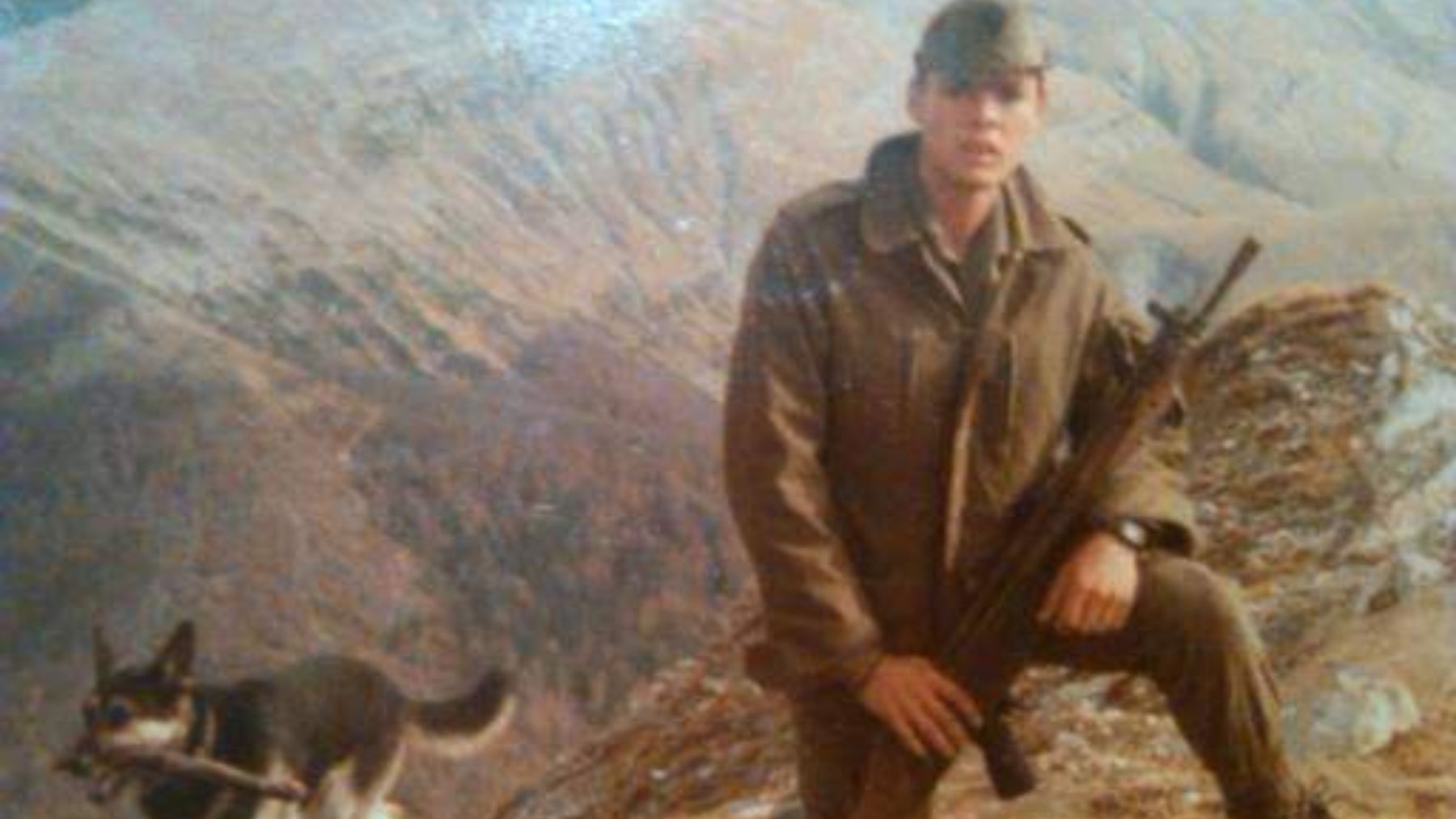 Francisco Javier Sánchez durante el servicio militar obligatorio en el cuartel América 66. CEDIDA