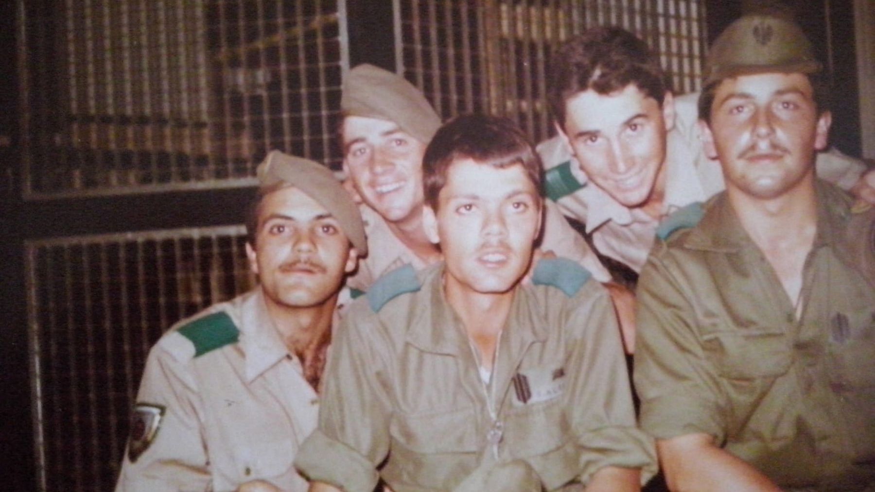 Francisco Javier Sánchez durante el servicio militar obligatorio en el cuartel América 66. CEDIDA