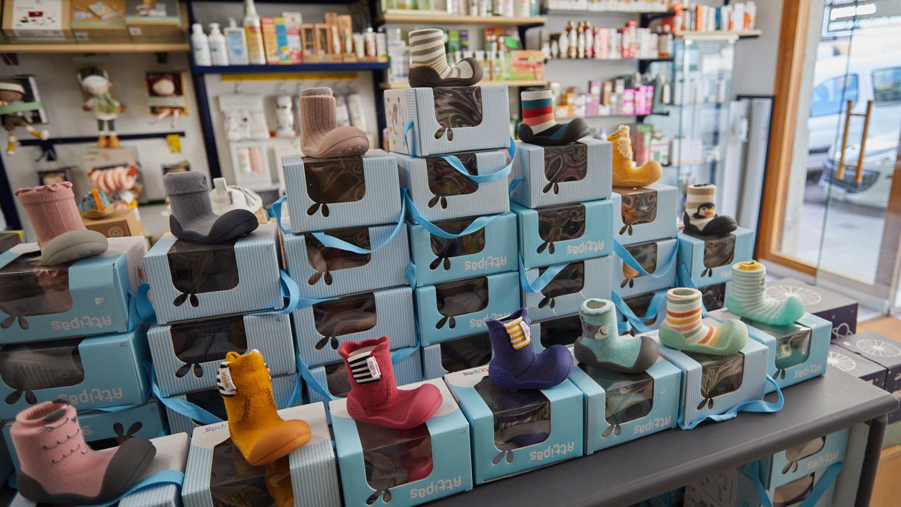 Ecotienda Gorosti, en la calle Paulino Caballero 14 de Pamplona. IÑIGO ALZUGARAY