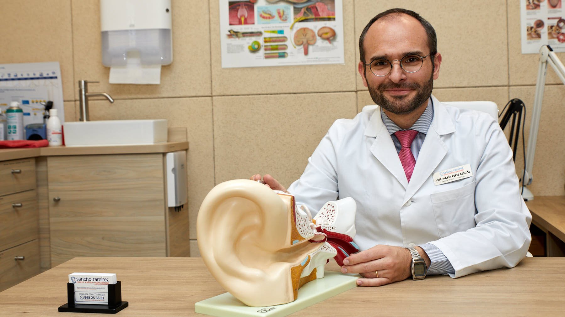 Centro Auditivo Sancho Ramírez, en la calle Sancho El Fuerte 24 de Pamplona. IÑIGO ALZUGARAY