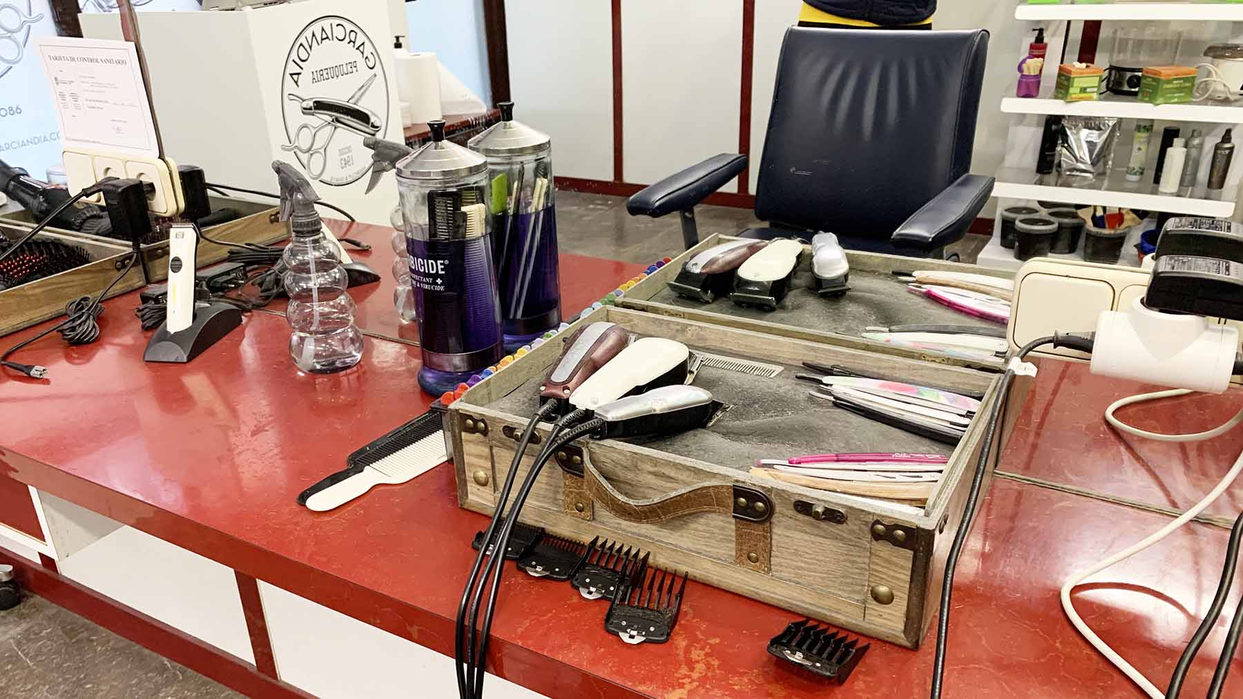 Peluquería Garciandía en la calle San Gregorio de Pamplona. Navarra.com