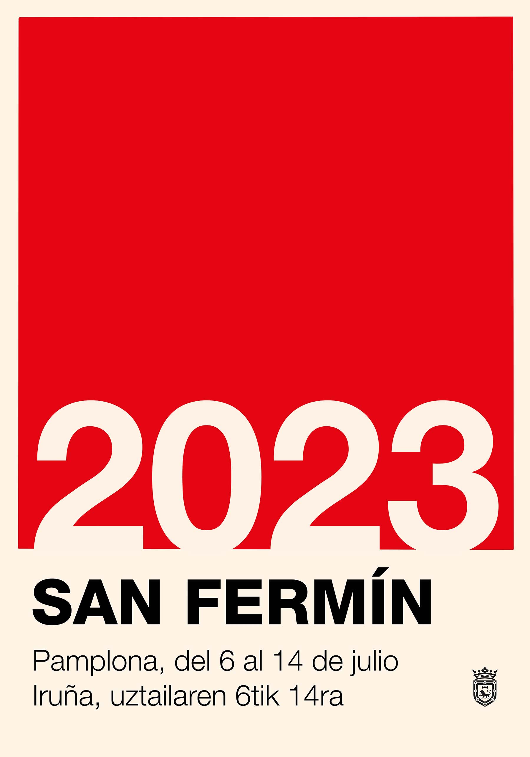 Cartel de San Fermínº 4 - El color del año.