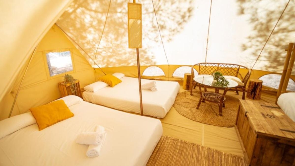 Imagen del interior de una tienda Kampaoh. BOOKING