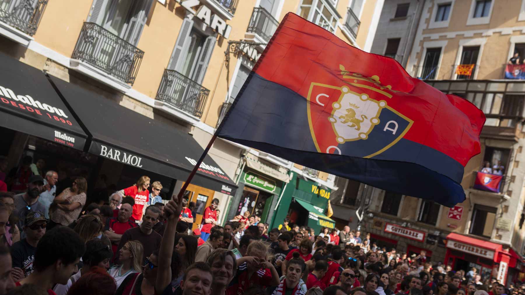 Recepción institucional del Ayuntamiento de Pamplona a directivos y capitanes del Club Atlético Osasuna, subcampeón de la Copa del Rey. JASMINA AHMETSPAHIC