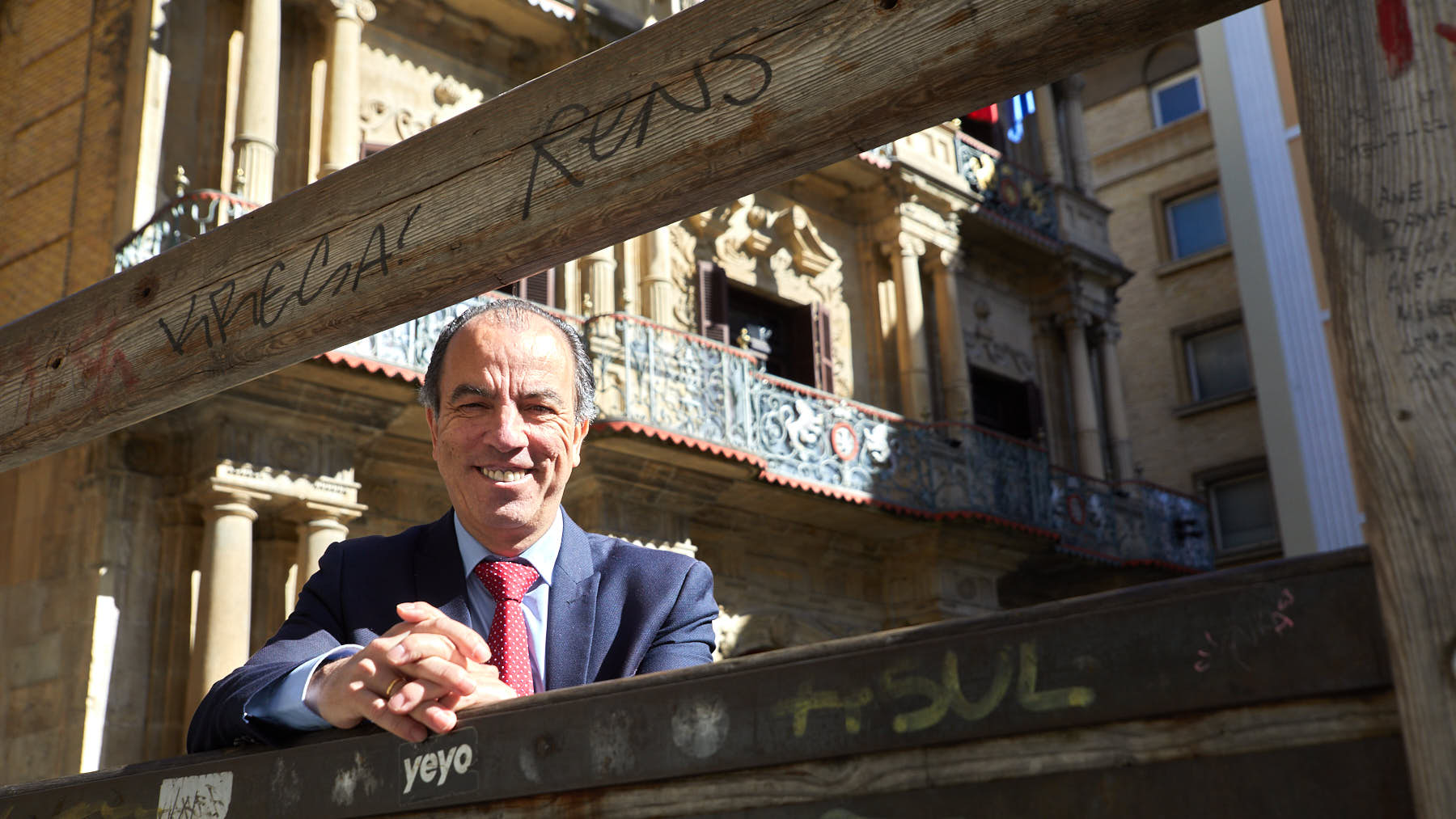 Carlos García Adanero, candidato del PP a la alcaldía de Pamplona. IÑIGO ALZUGARAY