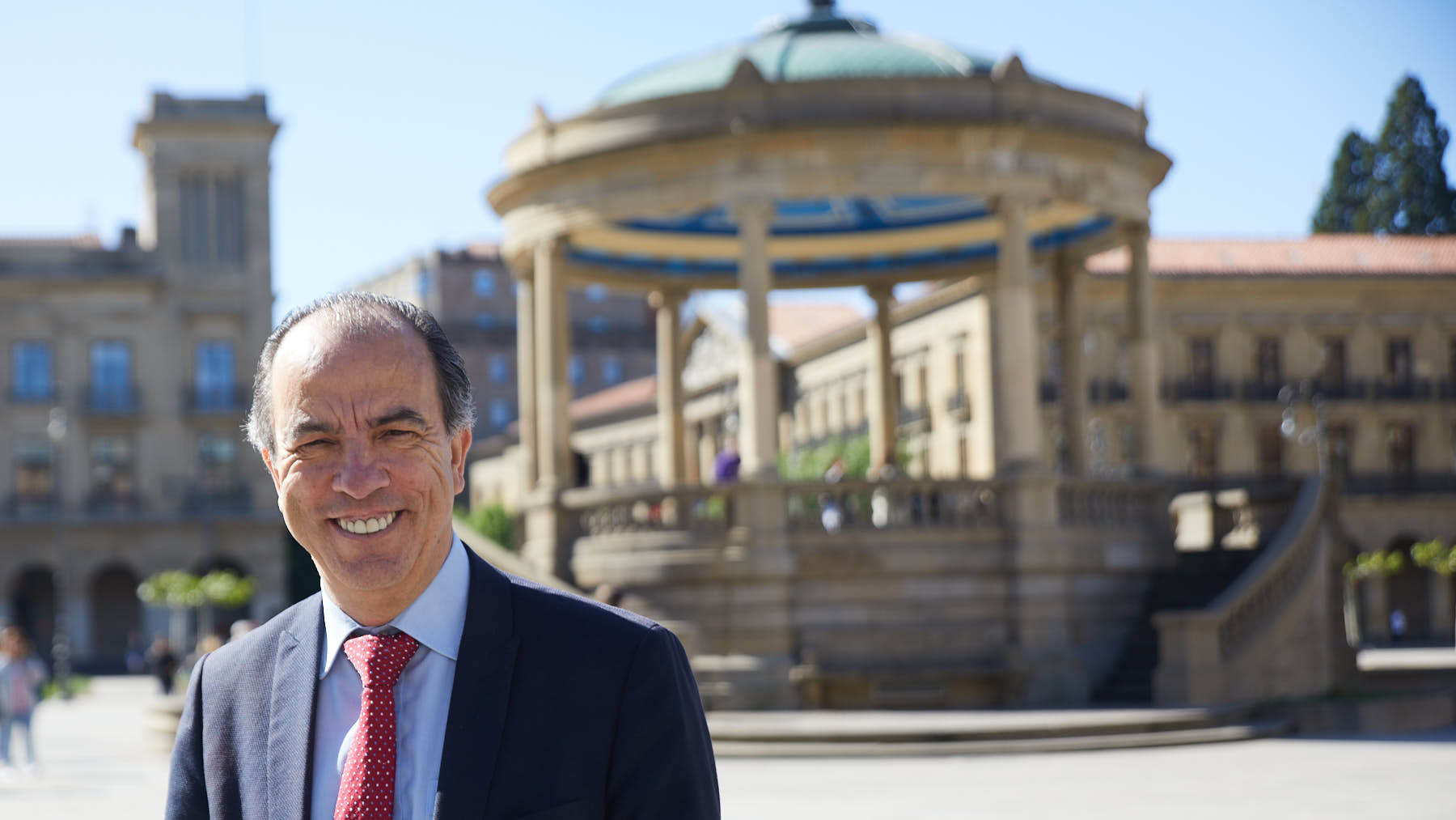Carlos García Adanero, candidato del PP a la alcaldía de Pamplona. IÑIGO ALZUGARAY