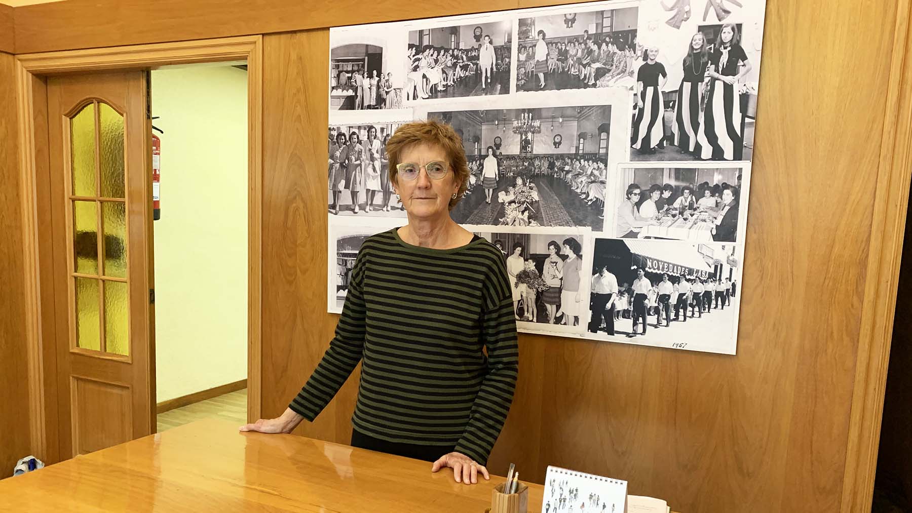 Itziar Zaldua en la tienda de moda mujer Beroki en Pamplona. Navarra.com