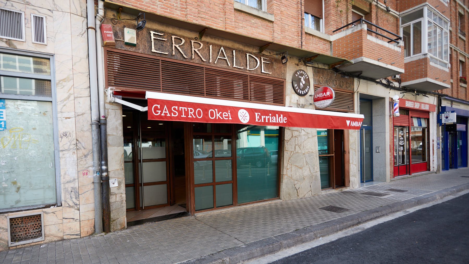 Hamburguesería Gastro Okei Errialde en la calle Ricardo Bel 8 de Villava. IÑIGO ALZUGARAY