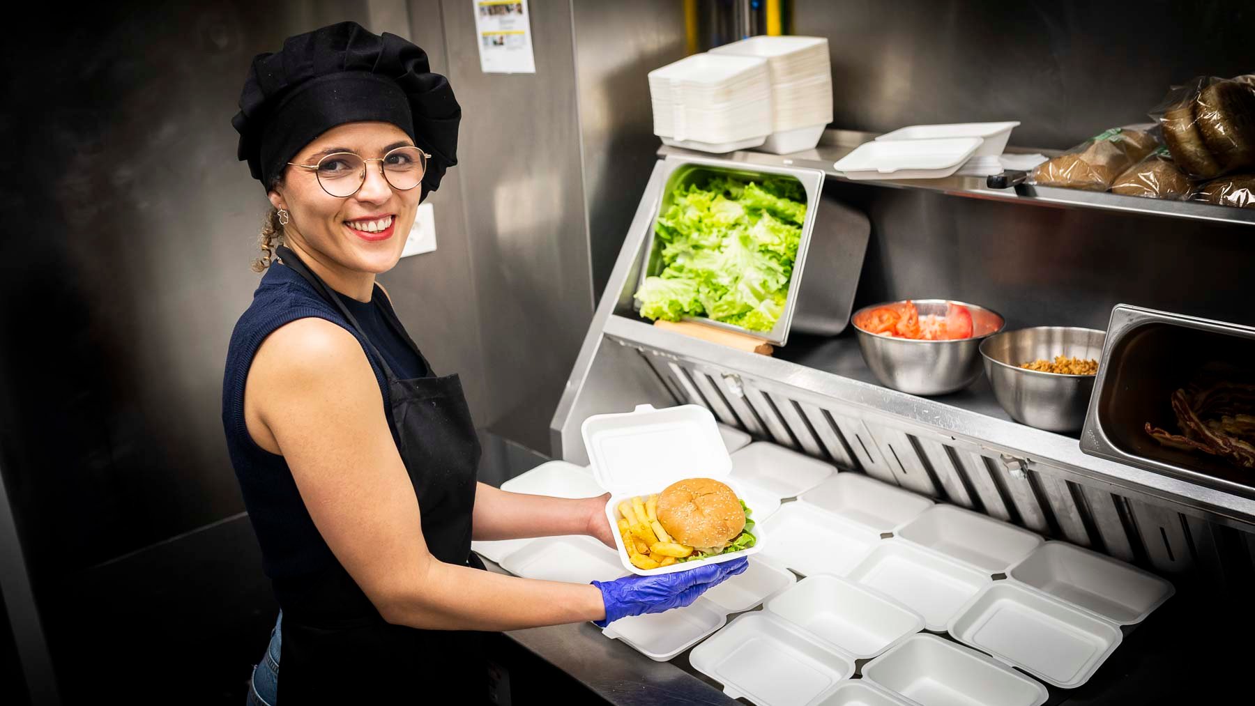 Local Krakatoa, una hamburguesería nocturna situada en la Calle San Nicolás 60, Pamplona. JASMINA AHMETSPAHIC