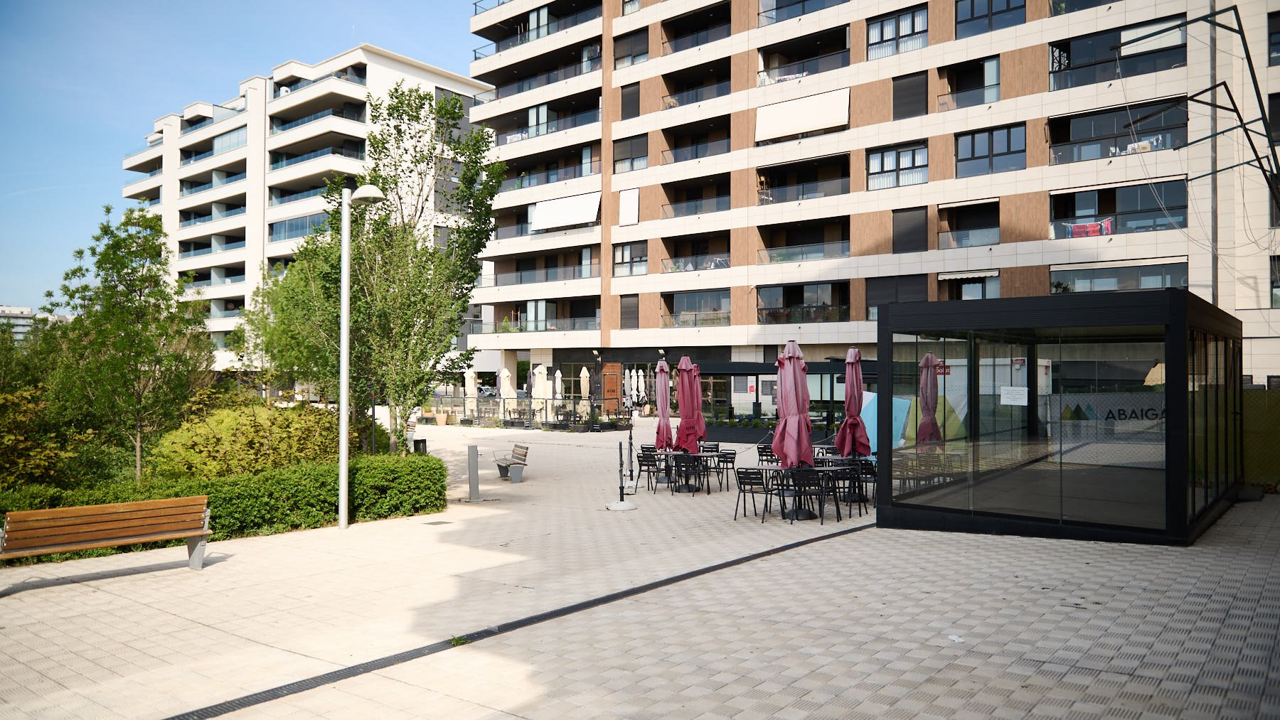 Terrazas de la Plaza Lakuondo. PABLO LASAOSA