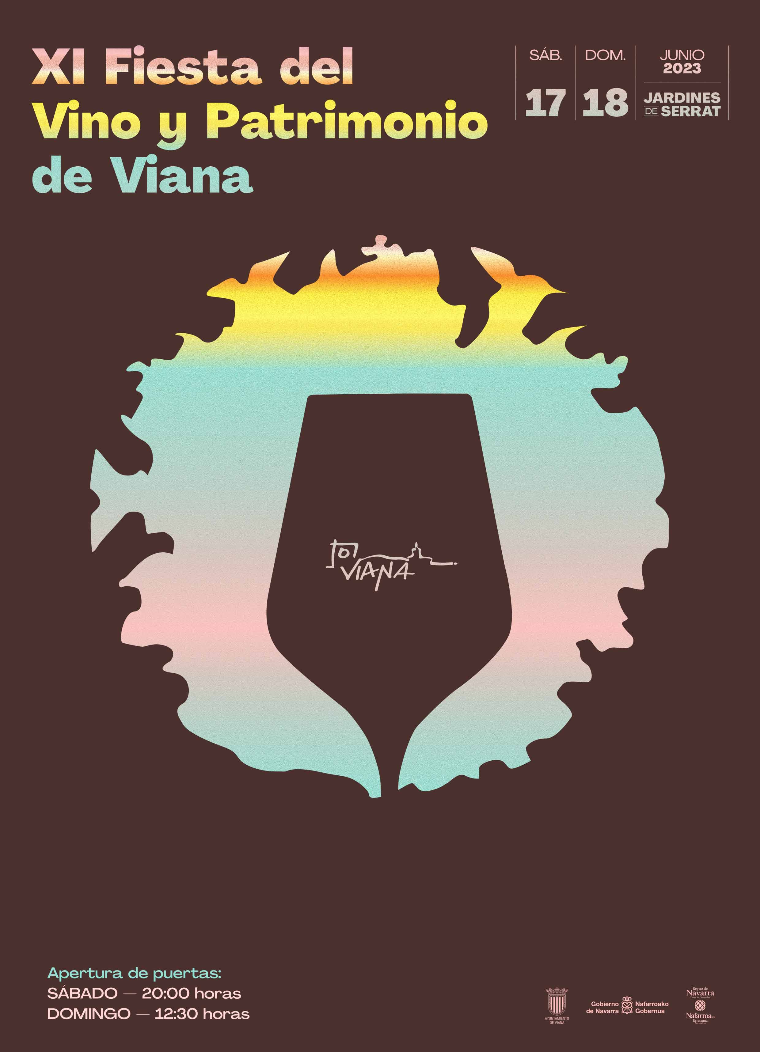 Cartel de la XI Fiesta del Vino y el Patrimonio de Viana. CEDIDA
