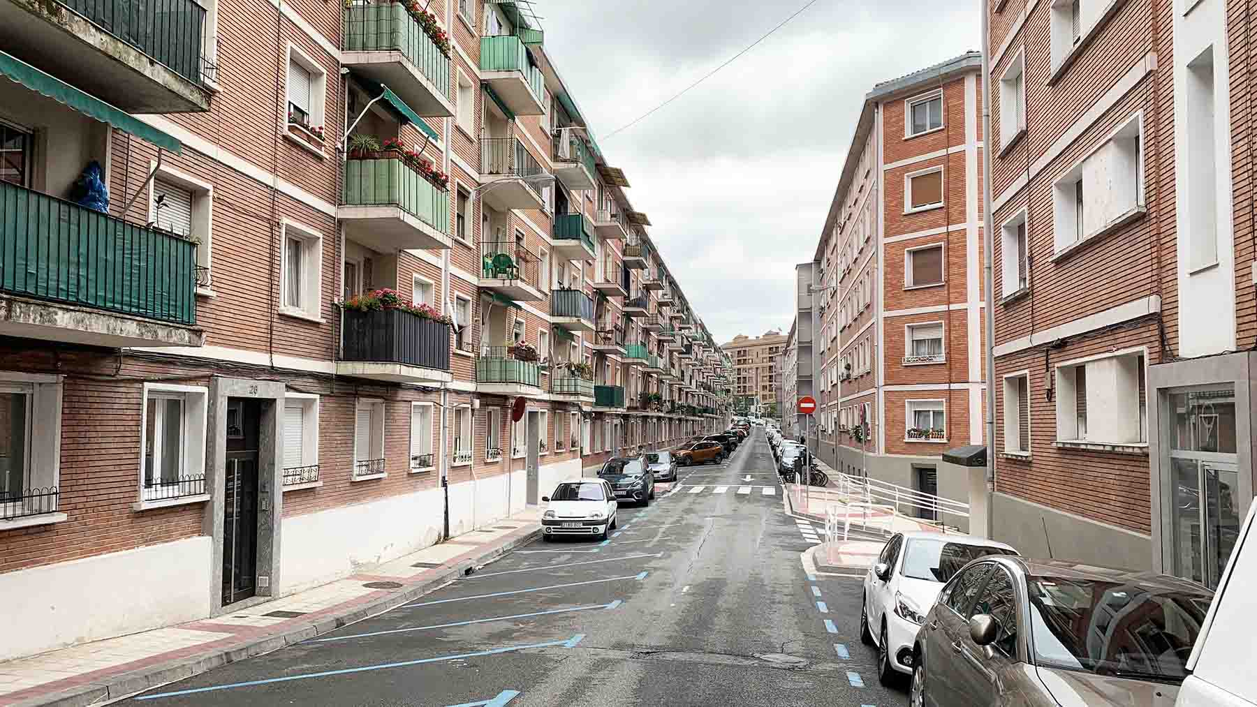 La calle Goroabe en el barrio de la Milagrosa en Pamplona. Navarra.com