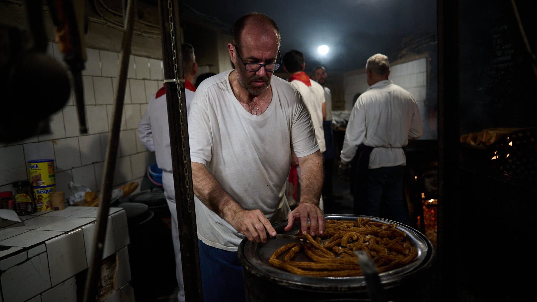 La Churrería La Mañueta abre sus puertas por San Fermín 2023. PABLO LASAOSA