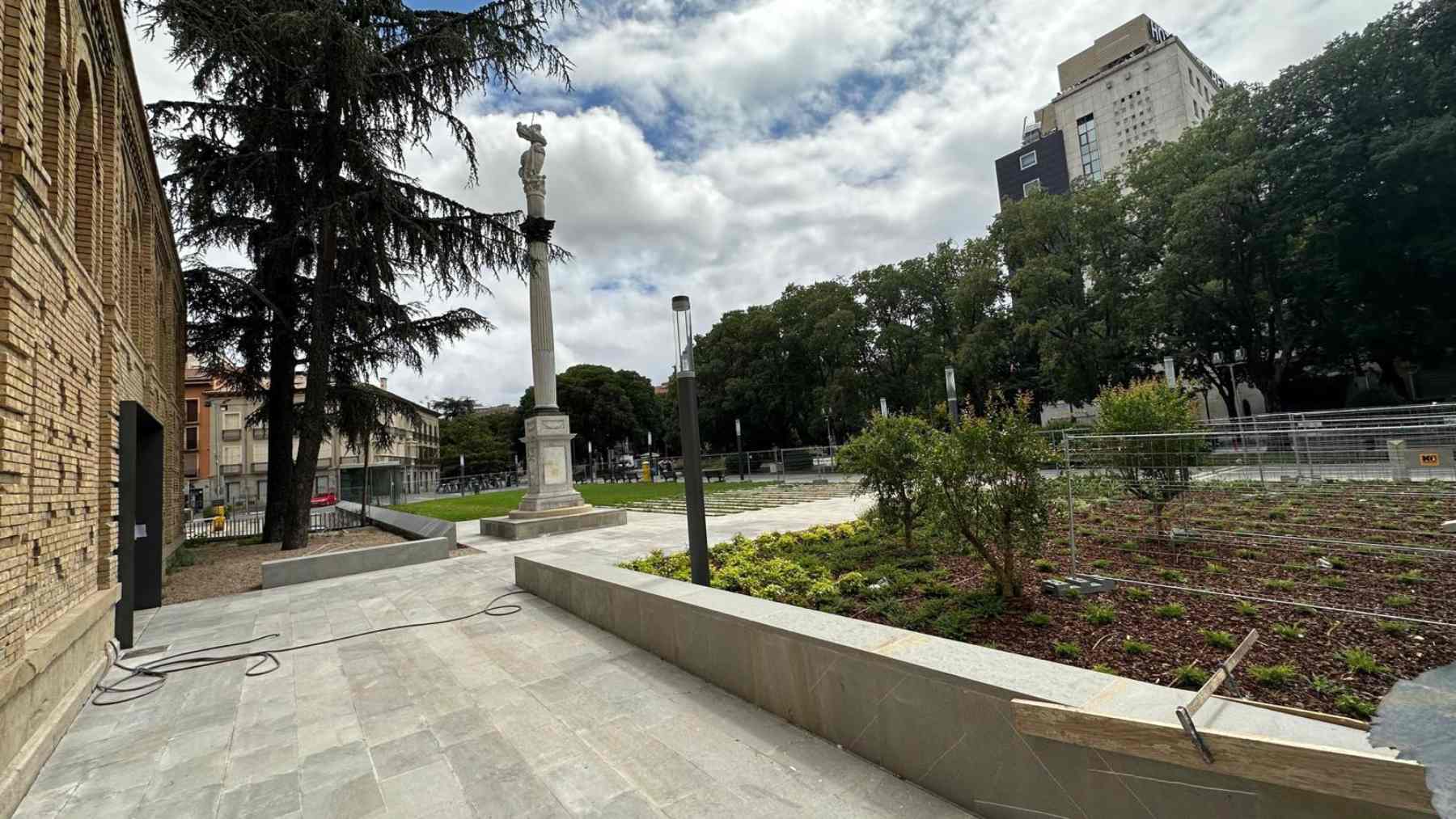 Plaza del Rincón de la Aduana de Pamplona, que se reabre tras las obras en el convento de las Salesas. I.M.M.