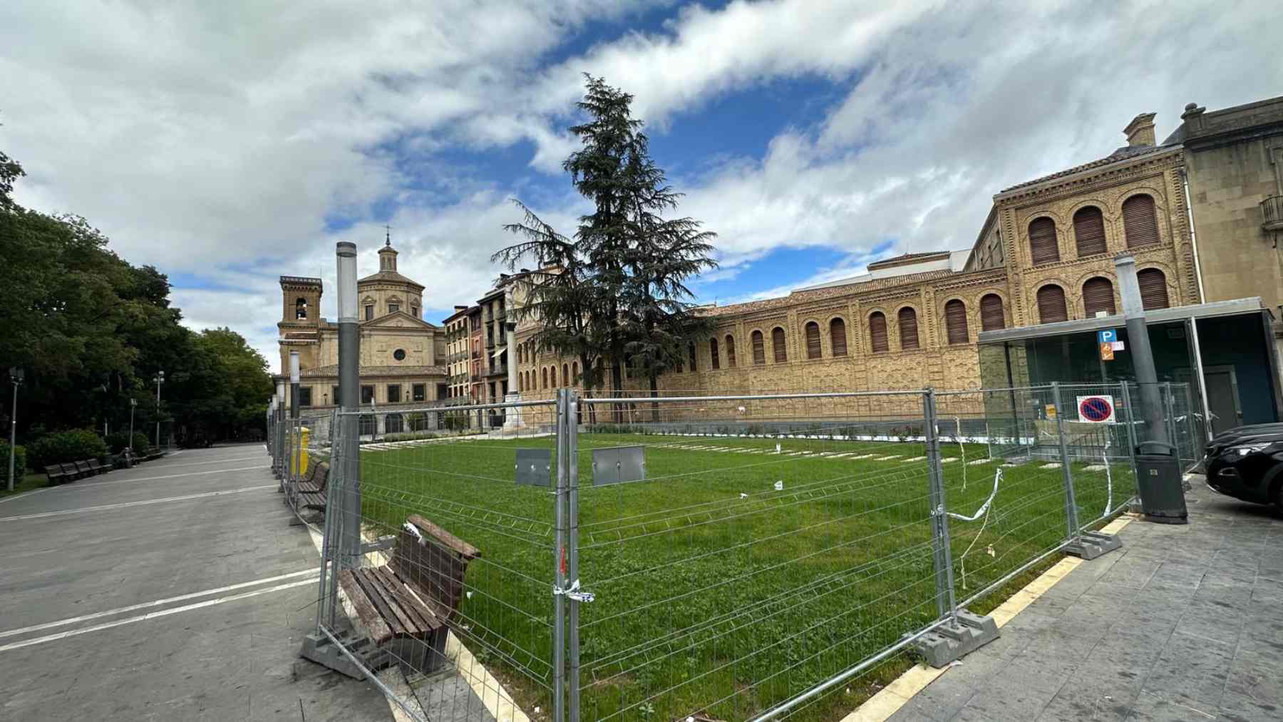 Plaza del Rincón de la Aduana de Pamplona, que se reabre tras las obras en el convento de las Salesas. I.M.M.