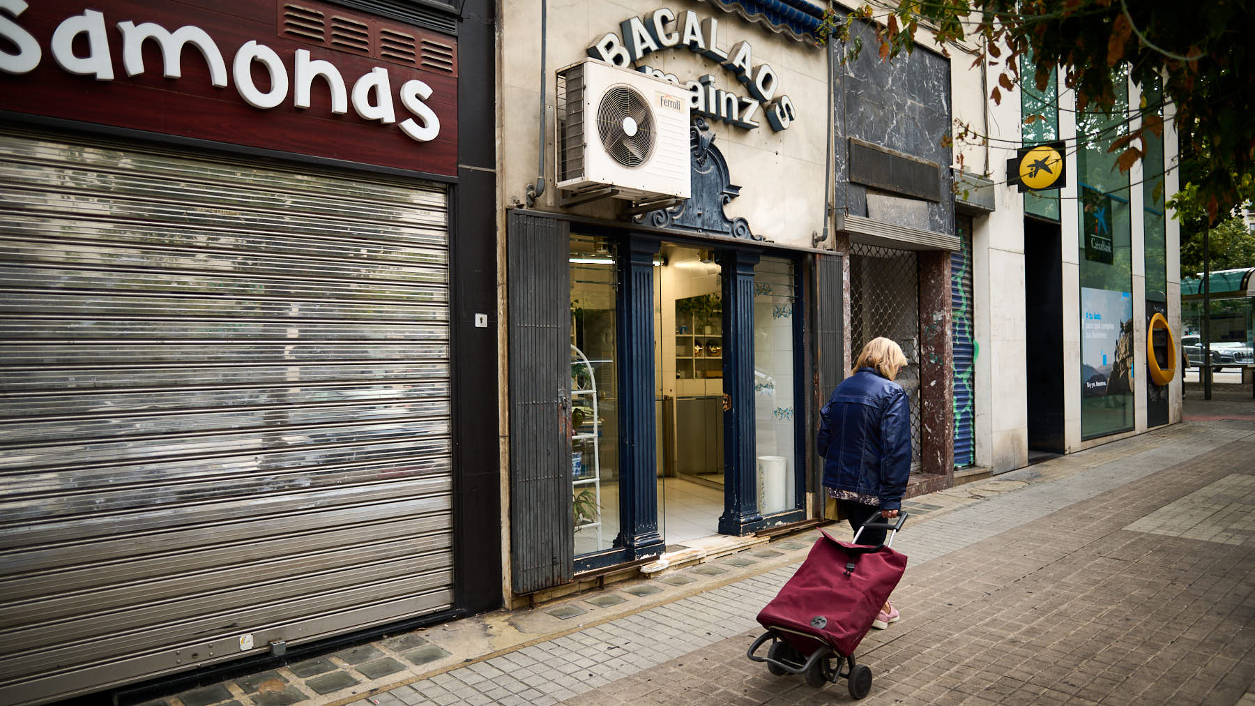 Bacalaos Mainz en la calle Sancho el Mayor de Pamplona. PABLO LASAOSA