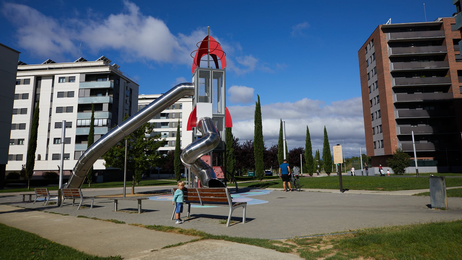 Parque infantil en Ripagaina. IÑIGO ALZUGARAY