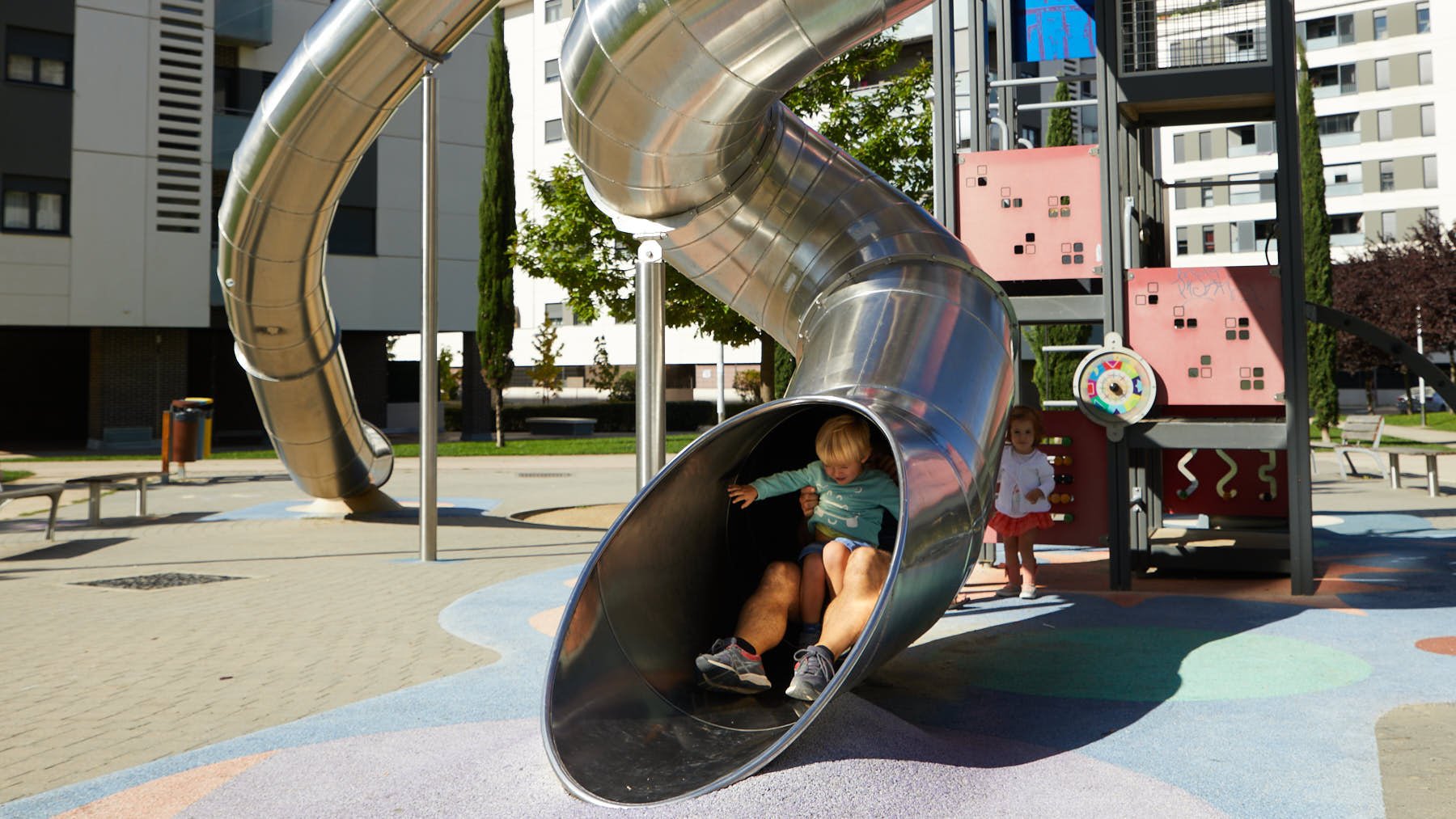 Parque infantil en Ripagaina. IÑIGO ALZUGARAY