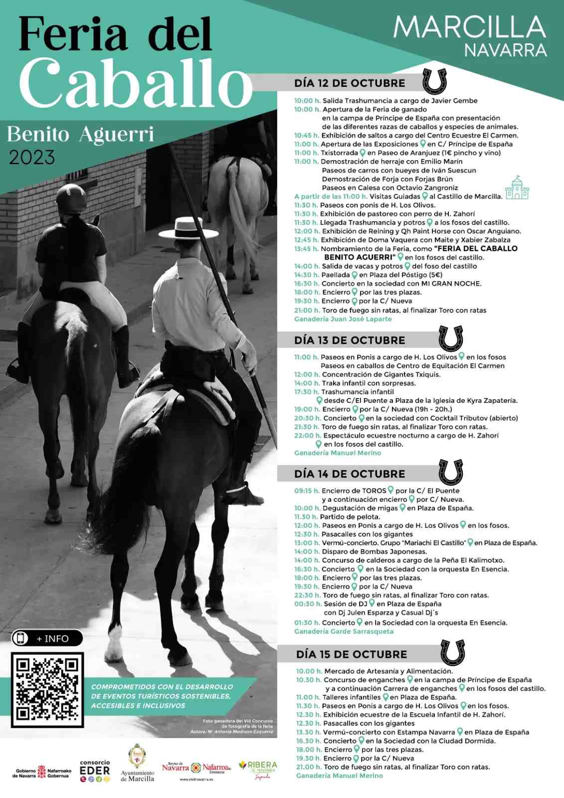 Programa de la Feria del Caballo de Marcilla de 2023