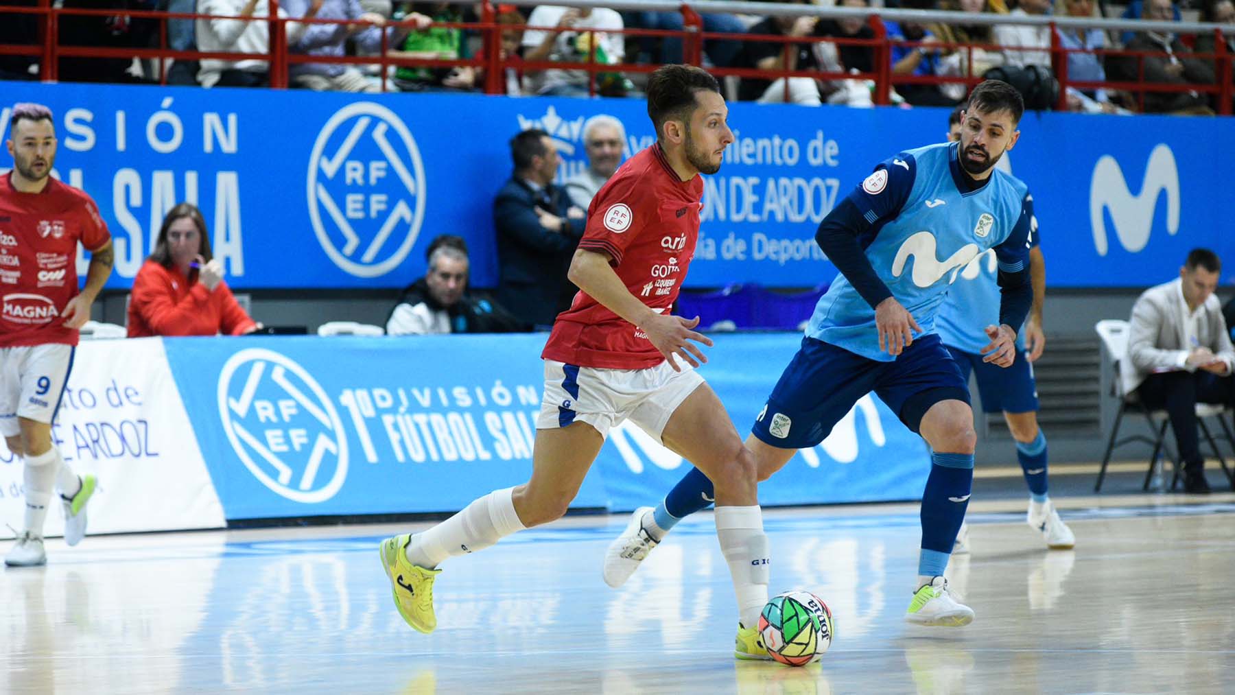 Partido de fútbol sala entre Osasuna Xota e Inter Movistar en Torrejón de Ardoz. @CDXOTA