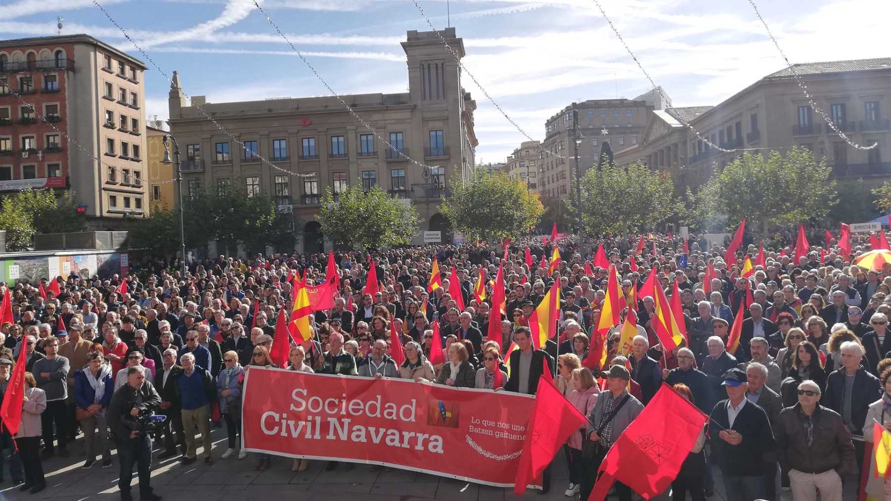 Sociedad Civil protestará en Pamplona y Tudela contra la ley de amnistía el día de su aprobación