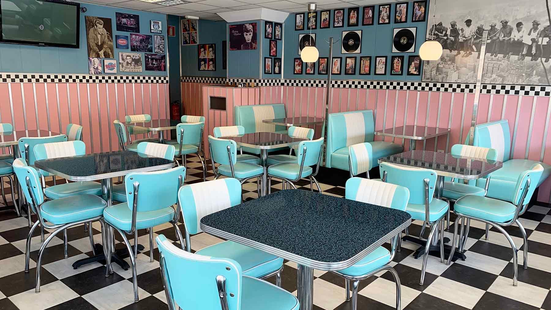 Comedor del bar The Diner en Estella. Navarra.com