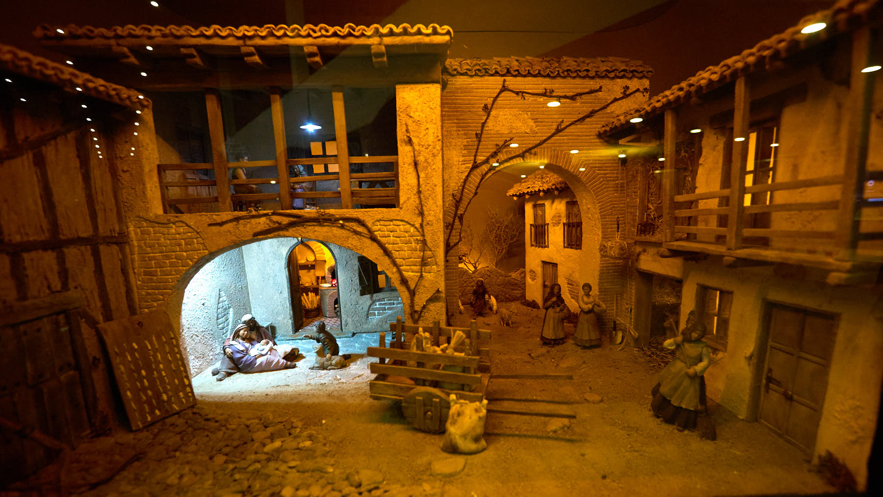 Inauguración de la exposición de belenes de 2023 en Baluarte. IÑIGO ALZUGARAY