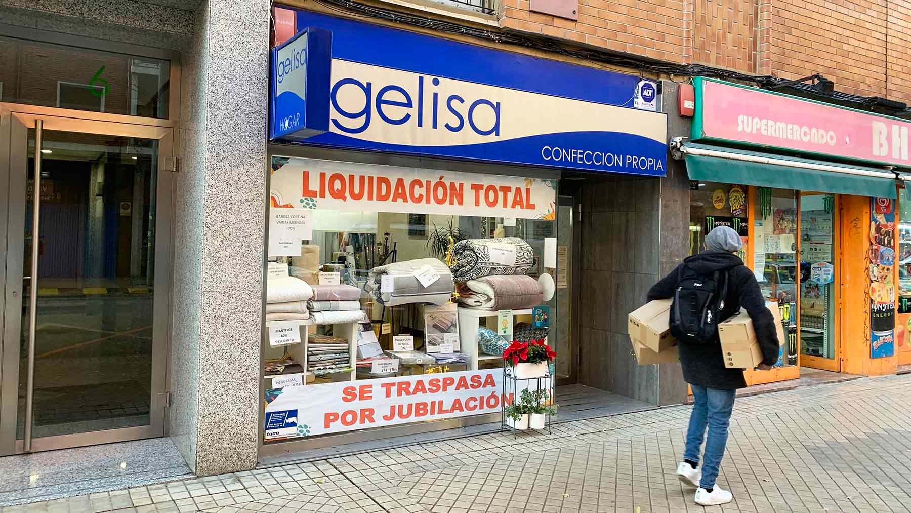 Fachada de la tienda Gelisa en el barrio de San Juan en Pamplona. Navarra.com