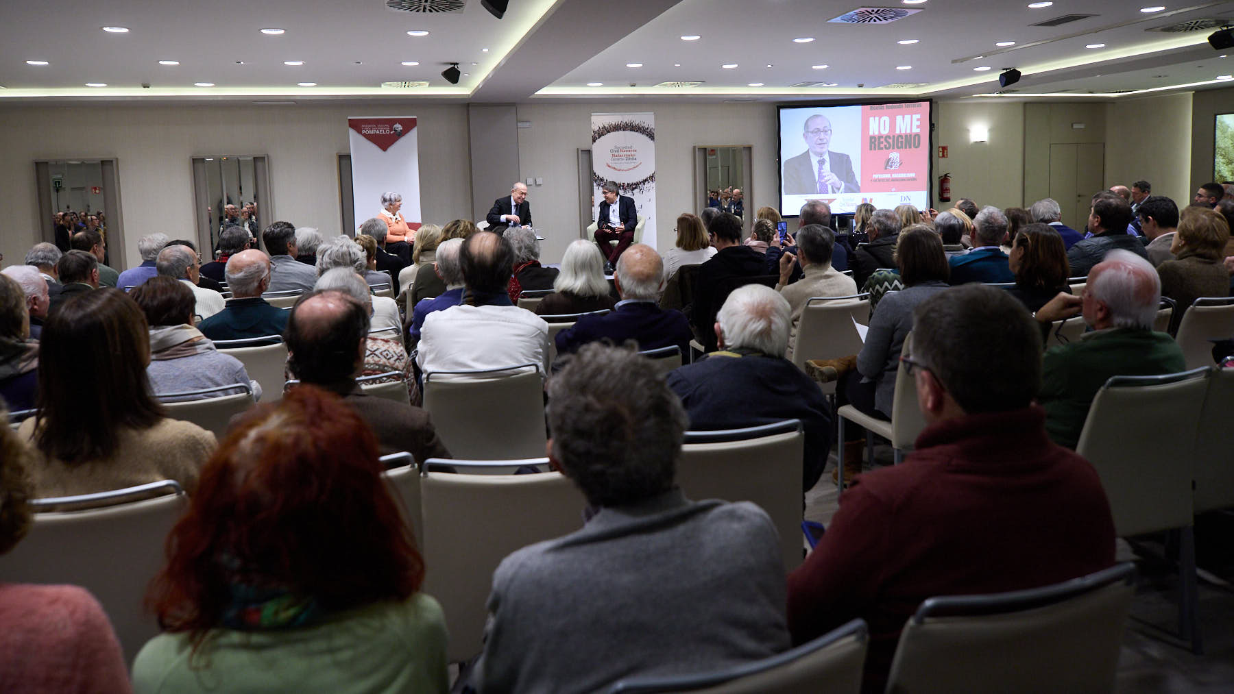 El exsecretario general del Partido Socialista de Euskadi (PSE) Nicolás Redondo presenta el libro 'No me resigno. Populismo, nacionalismo y los retos del socialismo español'. IÑIGO ALZUGARAY