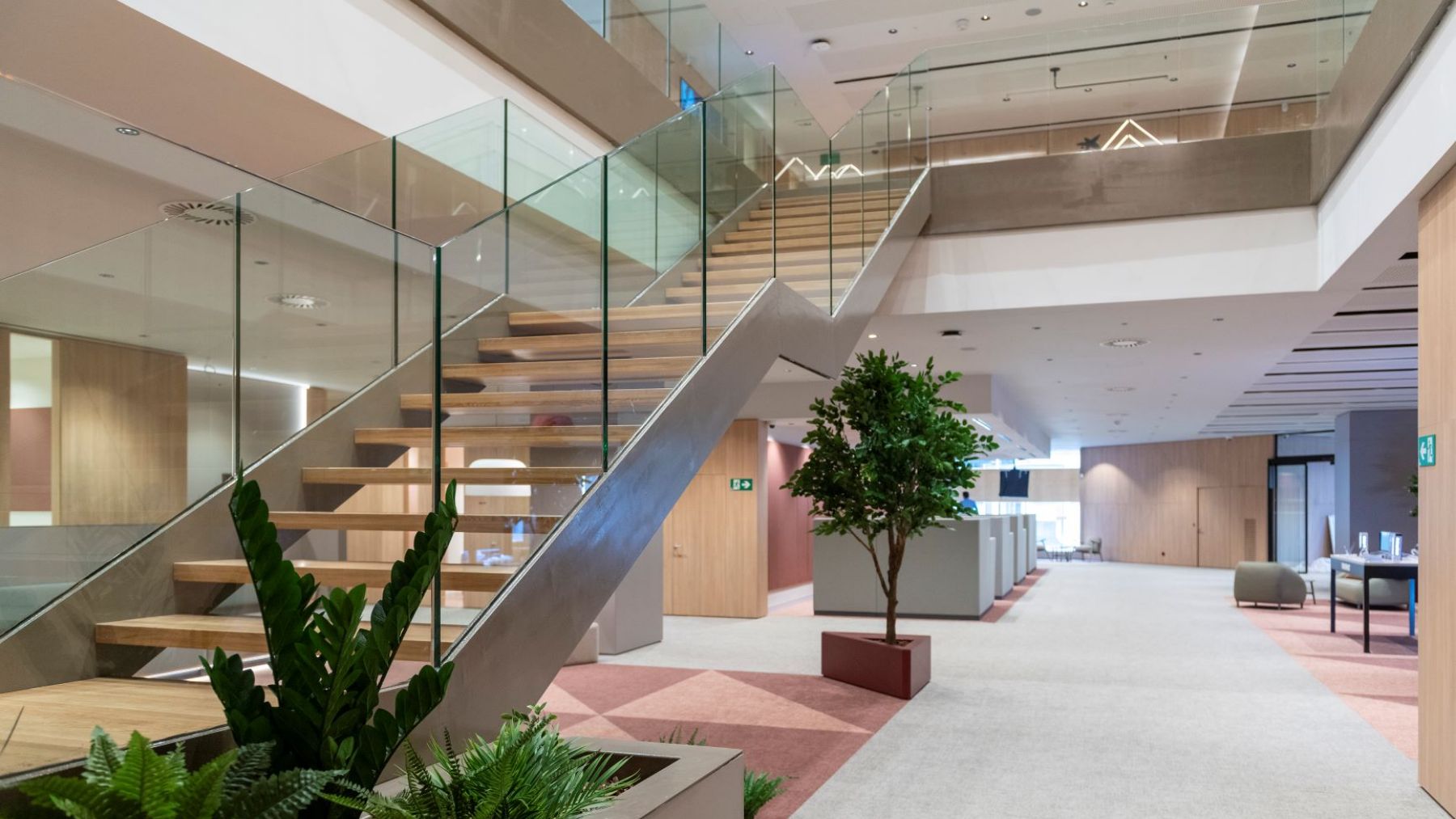 El nuevo centro 'all in one' de CaixaBank ubicado en la Avenida Carlos III de Pamplona. CEDIDA